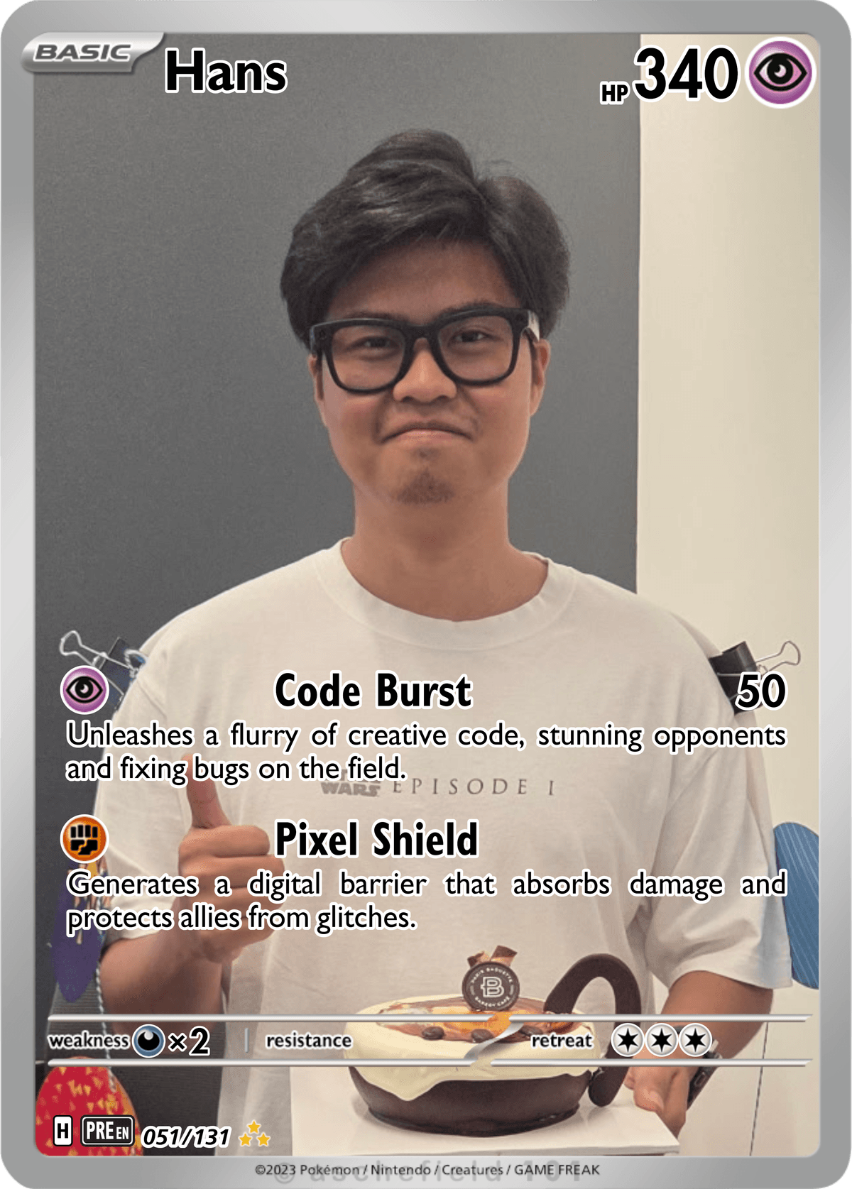Hans Chandler Vidaure trading card